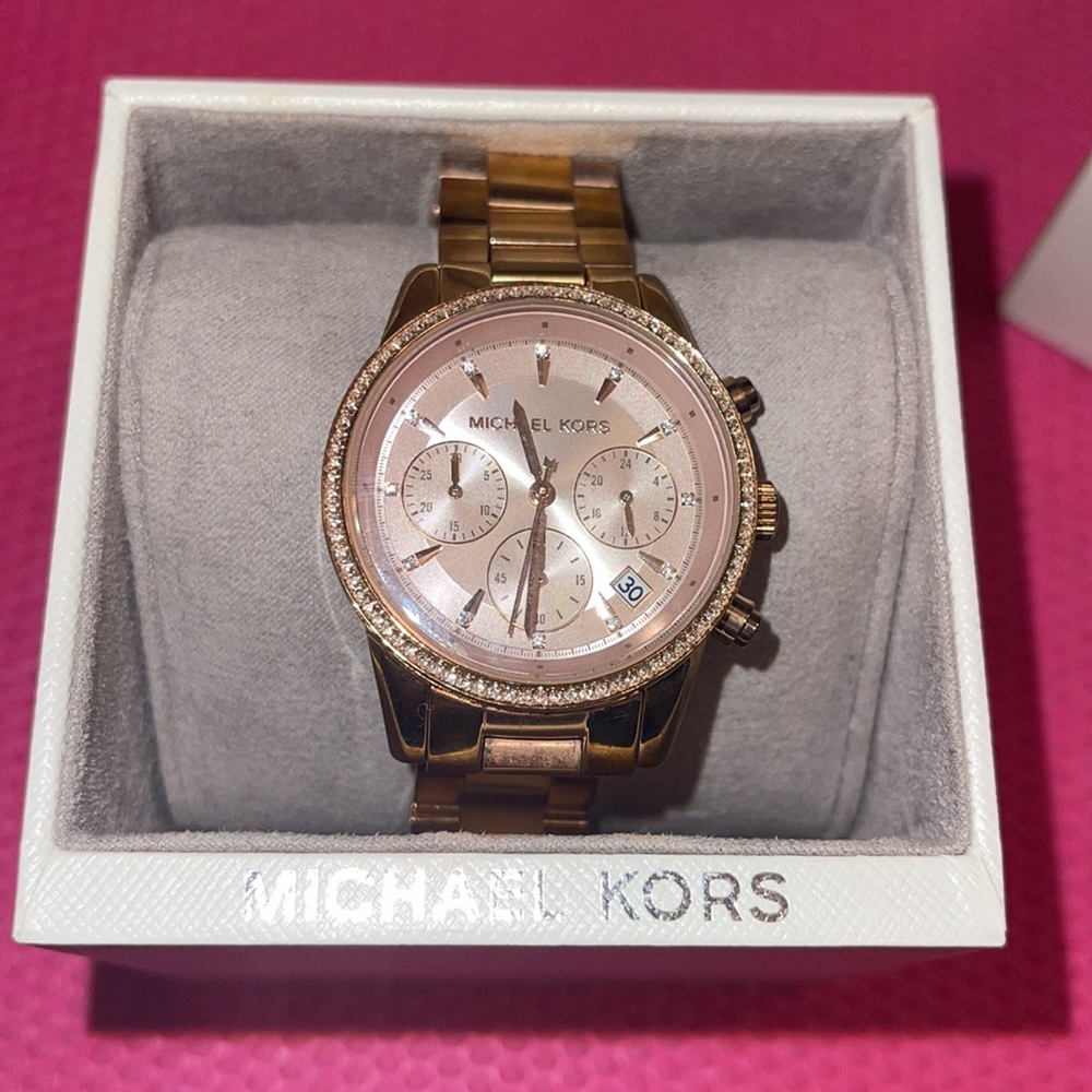 Michael Kor’s Rose Gold Watch